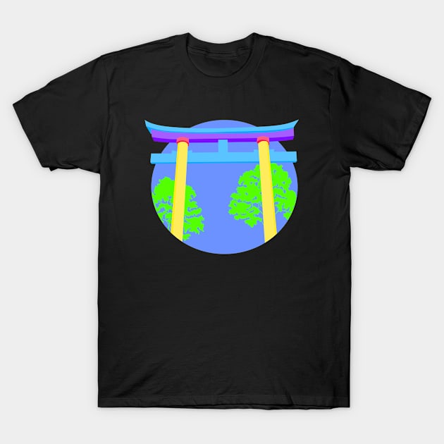 Cyber shrine T-Shirt by CieloMarie